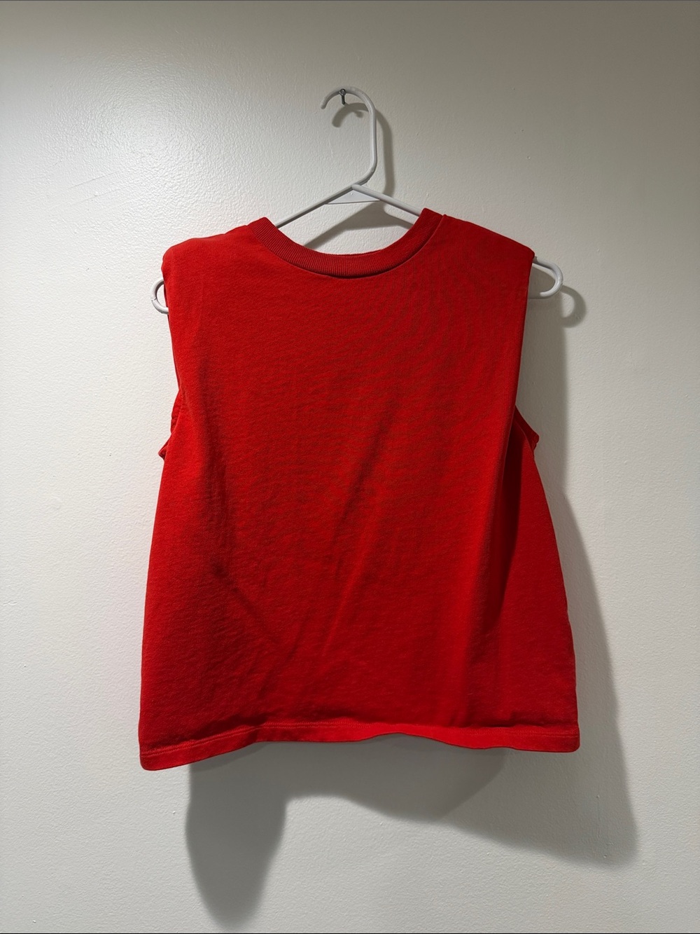 J. Crew Red Muscle Tank Tee